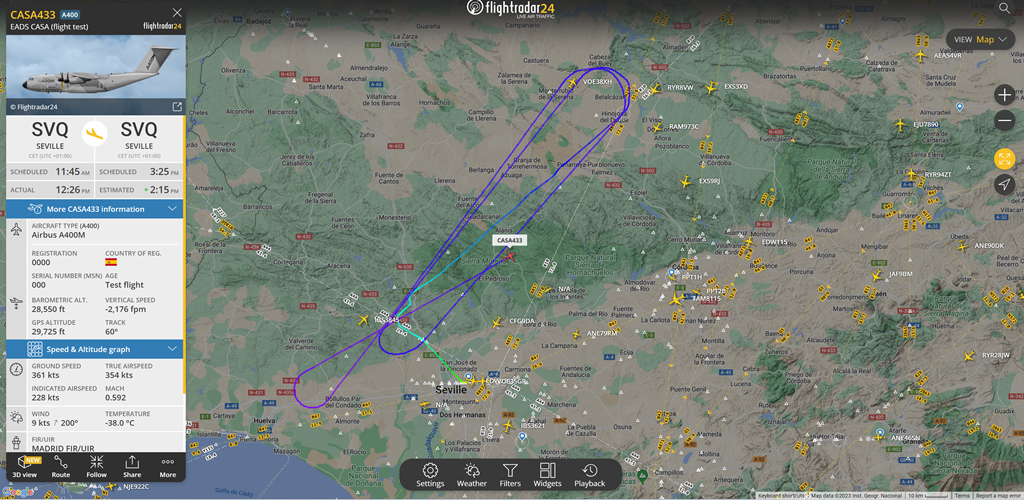 Tenemos visita de nuevo de un A400